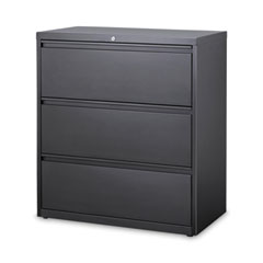 Hirsh Industries Space Solutions Lateral File Cabinet, 3 Letter/Legal/A4-Size File Drawers, Charcoal, 36 x 18.62 x 40.25