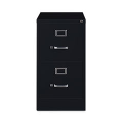 Alera Two-Drawer Economy Vertical File, Letter-Size File Drawers, Black, 15