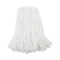 Boardwalk Premium Cut-End Wet Mop Heads, Rayon, 16oz, White, 12/carton