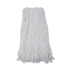 Boardwalk Cut-End Wet Mop Head, Rayon, No. 32, White, 12/carton