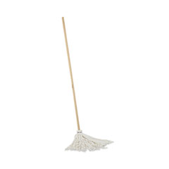 Boardwalk Handle/Deck Mops, #16 White Rayon Head, 48
