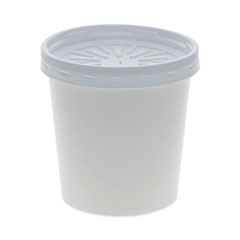 Pactiv Evergreen Corporation Paper Round Food Container And Lid Combo, 16 Oz, 3.75