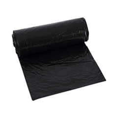 Boardwalk Low-Density Waste Can Liners, 16 Gal, 1 Mil, 24 X 32, Black, 10 Bags/roll, 15 Rolls/carton