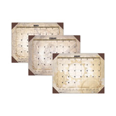 House Of Doolittle Recycled Vintage Desk Pad Calendar, Vintage Artwork, 22 x 17, Sepia Sheets, Brown Corners, 12-Month (Jan-Dec): 2024