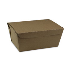 Pactiv Evergreen Corporation Earthchoice Onebox Paper Box, 66 Oz, 6.5 X 4.5 X 3.25, Kraft, 160/carton