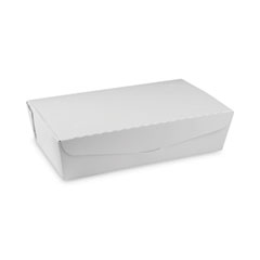 Pactiv Evergreen Corporation Earthchoice Onebox Paper Box, 77 Oz, 9 X 4.85 X 2.7, White, 162/carton