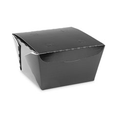 Pactiv Evergreen Corporation Earthchoice Onebox Paper Box, 46 Oz, 4.5 X 4.5 X 3.25, Black, 200/carton
