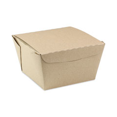 Pactiv Evergreen Corporation Earthchoice Onebox Paper Box, 46 Oz, 4.5 X 4.5 X 3.25, Kraft, 200/carton