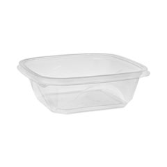 Pactiv Evergreen Corporation EarthChoice Square Recycled Bowl, 32 oz, 7 x 7 x 2, Clear, Plastic, 300/Carton