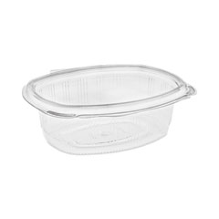 Pactiv Evergreen Corporation EarthChoice Recycled PET Hinged Container, 24 oz, 7.38 x 5.88 x 2.38, Clear, Plastic, 280/Carton
