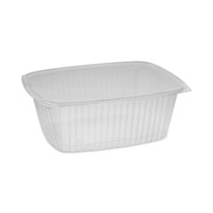 Pactiv Evergreen Corporation Showcase Deli Container, Base Only, 1-Compartment, 64 oz, 9 x 7.4 x 4, Clear, Plastic, 220/Carton