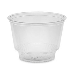 Pactiv Evergreen Corporation EarthChoice Recycled Clear Plastic Sundae Dish, 8 oz, 4