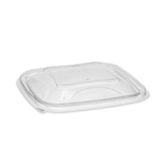 Pactiv Evergreen Corporation EarthChoice Recycled PET Container Lid, For 8/12/16 oz Container Bases, 5.5 x 5.5 x 0.38, Clear, Plastic, 504/Carton