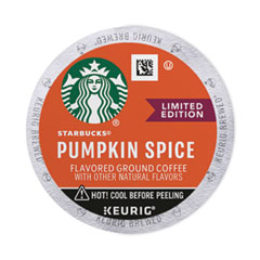 Keurig Pumpkin Spice Coffee, K-Cups, 22/Box, 4 Boxes/Carton