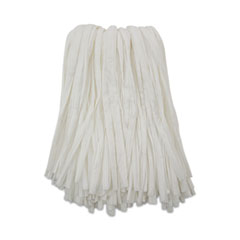 Boardwalk Nonwoven Cut End Edge Mop, Rayon/polyester, #24, White, 12/carton