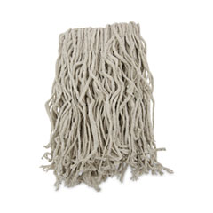 Boardwalk Mop Head, Cotton, Cut-End, White, 4-Ply, #16 Band, 12/carton