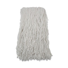 Boardwalk Banded Rayon Cut-End Mop Heads, #24, White, 1.25