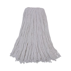 Boardwalk Mop Head, Premium Standard Head, Rayon Fiber, 32oz, White, 12/carton