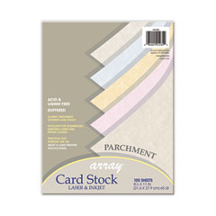 Pacon Corporation Array Card Stock, 65 lb Cover Weight, 8.5 x 11, Assorted Parchment Colors, 100/Pack