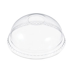 Dart Dome-Top Cold Cup Lids, Fits 12 oz to 24 oz Cups, Clear, Plastic, 1,000/Carton