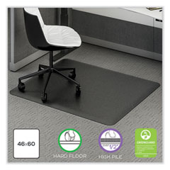 Deflecto Corporation Ergonomic Sit Stand Mat, 60 X 46, Black
