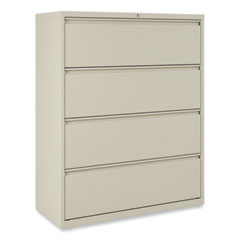 Alera Lateral File, 4 Legal/Letter-Size File Drawers, Putty, 42