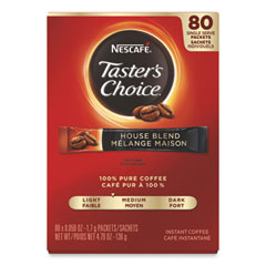 Nestle Taster's Choice Stick Pack, House Blend, 80/box