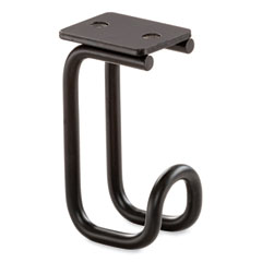 SAFCO Products Table Hooks, 1.25 x 1.75 x 3.25, Black, 6/Pack, Ships in 1-3 Business Days