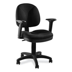 National Public Seating Comfort Task Chair with Arms, Supports Up to 300lb, 19