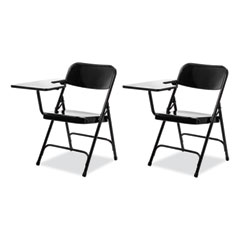 National Public Seating 5200 Series Right-Side Tablet-Arm Folding Chair, Supports Up to 480 lb, 17.25