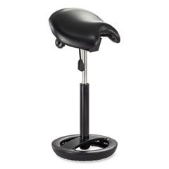 SAFCO Products Twixt Extended-Height Saddle Seat Stool, Backless, Supports 300lb, 22.9