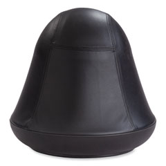 SAFCO Products Runtz Swivel Ball Chair, Backless, Supports Up to 250 lb, Black Vinyl, Ships in 1-3 Business Days