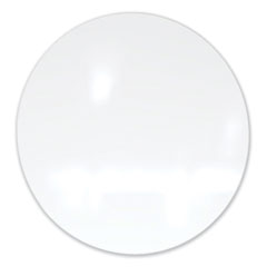 Ghent Manufacturing, Inc. Coda Low Profile Circular Magnetic Glassboard, 24 Diameter, White Surface, Ships in 7-10 Business Days