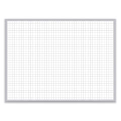 Ghent Manufacturing, Inc. Non-Magnetic Whiteboard with Aluminum Frame, 24 x 17.81, White Surface, Satin Aluminum Frame, Ships in 7-10 Business Days