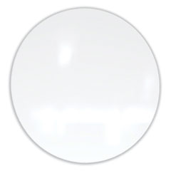 Ghent Manufacturing, Inc. Coda Low Profile Circular Magnetic Glassboard, 48 Diameter, White Surface, Ships in 7-10 Business Days
