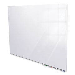 Ghent Manufacturing, Inc. Aria Low Profile Magnetic Glass Whiteboard, 96 x 48, White Surface, Ships in 7-10 Business Days