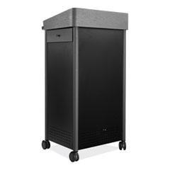 National Public Seating Greystone Lectern, 23.5 x 19.25 x 45.5, Charcoal Gray, Ships in 1-3 Business Days