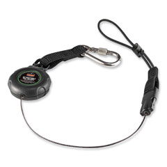 Ergodyne Corporation Squids 3001 Retractable Tool Lanyard w/Choking-Loop Tool Tether+Carabiner Anchor, 2lb Capacity,48