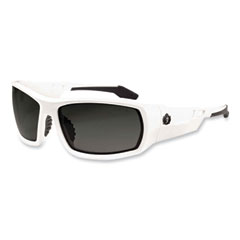 Ergodyne Corporation Skullerz Odin Safety Glasses, White Nylon Impact Frame, Smoke Polycarbonate Lens, Ships in 1-3 Business Days