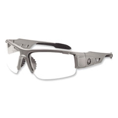 Ergodyne Corporation Skullerz Dagr Safety Glasses, Matte Gray Nylon Impact Frame, Anti-Fog Clear Polycarbonate Lens, Ships in 1-3 Business Days