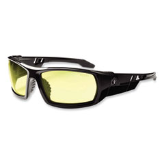 Ergodyne Corporation Skullerz Odin Safety Glasses, Black Nylon Impact Frame, Yellow Polycarbonate Lens, Ships in 1-3 Business Days