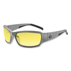 Ergodyne Corporation Skullerz Thor Safety Glasses, Matte Gray Nylon Impact Frame, Yellow Polycarbonate Lens, Ships in 1-3 Business Days