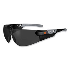 Ergodyne Corporation Skullerz Saga Frameless Safety Glasses, Black Nylon Impact Frame, Anti-Fog Smoke Polycarb Lens, Ships in 1-3 Business Days