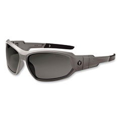 Ergodyne Corporation Skullerz Loki Safety Glasses/Goggles, Matte Gray Nylon Impact Frame, Polarized Smoke Polycarb Lens,Ships in 1-3 Business Days