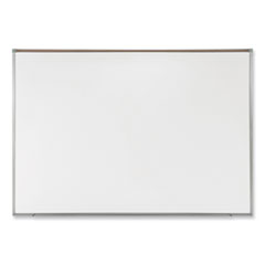 Ghent Manufacturing, Inc. Proma Magnetic Porcelain Projection Whiteboard w/Satin Aluminum Frame, 72.5 x 48.5, White Surface,Ships in 7-10 Business Days