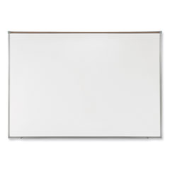 Ghent Manufacturing, Inc. Proma Magnetic Porcelain Projection Whiteboard w/Satin Aluminum Frame, 96.5 x 48.5, White Surface,Ships in 7-10 Business Days