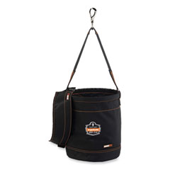 Ergodyne Corporation Arsenal 5970T Swiveling Hook Nylon Hoist Bucket + Top, 100 lb, Black, Ships in 1-3 Business Days