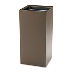 SAFCO Products Public Square Recycling Receptacles, 31 gal, Steel, Brown, Ships in 1-3 Business Days