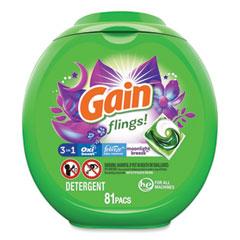 Procter & Gamble Flings Detergent Pods, Moonlight Breeze, 81 Pods/Pack