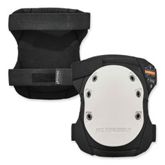 Ergodyne Corporation ProFlex 315HL Abrasion-Resistant Knee Pad, Long Textured White Hard Cap, Hook/Loop Closure, Pair, Ships in 1-3 Business Days
